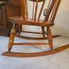 Nichols & Stone Windsor Rocking Chair, Hand-Painted Crest, 41"H, Gardner, MA - 4