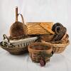 Lot Assorted Woven Baskets