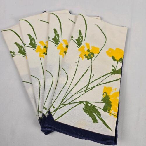 Vintage Vera Neumann Linen Napkin Set of 4