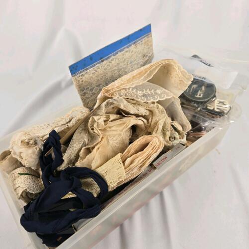 Vintage Lace Trim & Ribbon Lot