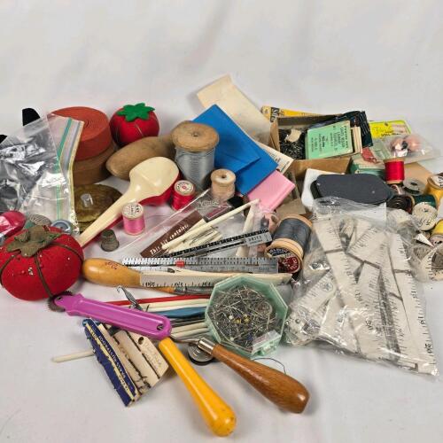Large Vintage Sewing Notions Lot