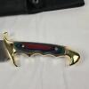 Frost Cutlery Escort Bowie Fixed Blade Knife, SS Blade, Pakka Wood Handle, Sheath - 3