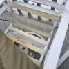 White Aluminum Patio Chair Set with Cushions and Glass-Top Table, Outdoor Lounge Set - 6