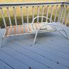 White Aluminum Patio Chair Set with Cushions and Glass-Top Table, Outdoor Lounge Set - 12