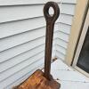 Shaker-Style Wooden Boot Jack Bench with Handle, Hand-Painted Scrollwork - 2