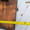 Shaker-Style Wooden Boot Jack Bench with Handle, Hand-Painted Scrollwork - 5