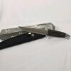 Stainless Steel Bowie Knife, Wood Handle, Partial Serration, Nylon Sheath