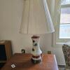 Ceramic Table Lamp with Floral Pattern