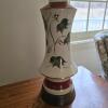 Ceramic Table Lamp with Floral Pattern - 2