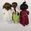 Trio of Porcelain Dolls With Stands - 4