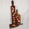 Set of Three Hand-Painted Wooden Kitchen Wall Plaques (Signed R.E.C., 1976)