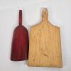 Set of Three Hand-Painted Wooden Kitchen Wall Plaques (Signed R.E.C., 1976) - 5