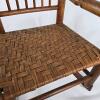 Child's Wooden Rocking Chair, 24" High, Woven Seat, Classic Spindle Back - 2