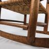 Child's Wooden Rocking Chair, 24" High, Woven Seat, Classic Spindle Back - 4