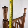 Child's Wooden Rocking Chair, 24" High, Woven Seat, Classic Spindle Back - 5