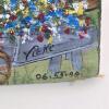 Barrel Stave Hand Painted byVicki Sullivan 30"x4" Rural Village Scene Milton NH Signed 1999 - 2