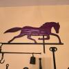 Wrought Iron Tools With Scale & Horse Decor - 2
