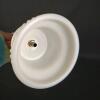 Mid-Century Hobnail Milk Glass & Brass Decorative Balance Scale &ndash; 15" Tall, 7" Trays - 4