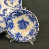Antique German Libertas Prussia Blue Transferware Plates, - 2