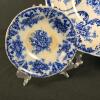 Antique German Libertas Prussia Blue Transferware Plates, - 3