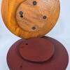 Pair of 16" Hand-Painted Wooden Lazy Susans, Unique Fruit & Floral Designs - 4