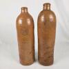 Antique SELTERS NASSAU Stoneware Bottles, Prussian Seal, c.1850-1900, 12.4" Tall