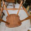 Extendable Oval Wooden Dining Table Set with 6 Windsor Chairs, Medium Honey-Brown Finish - 18