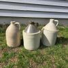 Antique American Stoneware Jugs, 1 Gallon, Salt Glaze, Eagle Decoration, c.1890-1920, Set of 3 - 2