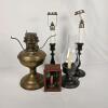 Kerosene Lamp Base with Candle stick Kerosene base
