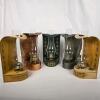 Handmade Metal Wall-Mount Oil Lanterns, Various Finishes
