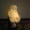 Charming Porcelain Plug-in Night Light Set &ndash; Cat, Teacup, & Cardinal Bird Designs, 120V - 5