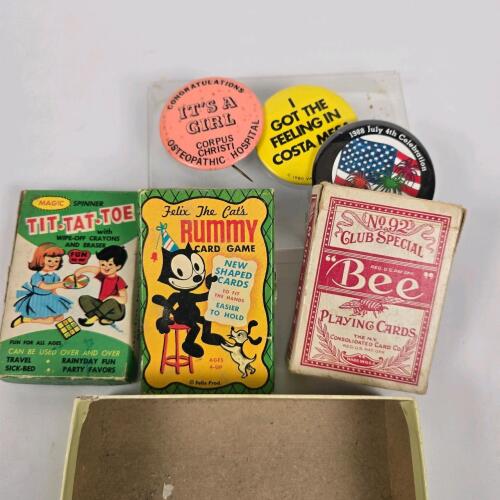 Vintage 1959 Felix the Cat's Rummy Card Game by Built-Rite Toys