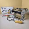 Atlas 150 mm Deluxe Manual Pasta Maker, Made in Italy, Chrome Steel, Spaghetti & Fettuccine