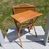 Set of 4 Wooden Folding TV Tray Tables with Storage Stand - 2