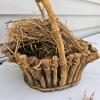 Rustic Driftwood Birdhouse, Basket with Real Nest, Birds Plaque, Framed Art 4pc Decor Set - 8