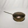 Antique Brass Bed Warmer with Perforated Lid and Butterfly Hinge, Late 18th to Early 19th Century - 2
