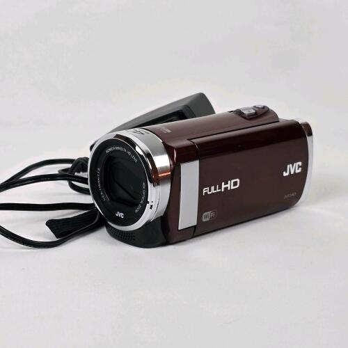 JVC Everio GZ-EX210RU Full HD Camcorder, 40x Optical Zoom, Wi-Fi, Konica Minolta Lens, Maroon