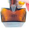 E.G. Booz's Old Cabin Whiskey Bottle, Amber Glass, Cabin-Shaped, Embossed - 3