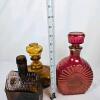 E.G. Booz's Old Cabin Whiskey Bottle, Amber Glass, Cabin-Shaped, Embossed - 5
