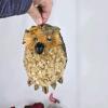 Assorted Bird Christmas Ornament Lot &ndash; Natural Bark Owl, Cardinals, Nest - 4