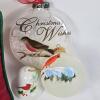 Assorted Bird Christmas Ornament Lot &ndash; Natural Bark Owl, Cardinals, Nest - 6