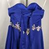 Lot of 3 Women's Formal Gowns Size 12 &ndash; Michelangelo Blue Beaded, Ivory Cowl, Blush Pink Dresses - 5