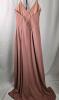 Lot of 3 Women's Formal Gowns Size 12 &ndash; Michelangelo Blue Beaded, Ivory Cowl, Blush Pink Dresses - 14