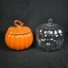 Pumpkin Ceramic Jar &ldquo;A Gift From FTD&rdquo; & Large 1 Gallon Glass Pumpkin Jar with Lids