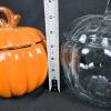 Pumpkin Ceramic Jar &ldquo;A Gift From FTD&rdquo; & Large 1 Gallon Glass Pumpkin Jar with Lids - 3