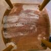 Pair Wooden Chairs: Ladder Back Woven Rush Seat & Painted Windsor Spindle Back - 4