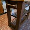 MichaelScott Large Kendall Cart - 40" x 20" x 36" Kitchen Island with Butcher Block Top - 9