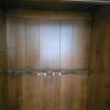 6-Gun Wooden Rifle Display Cabinet with Locking Glass Door and Lower Storage - 5