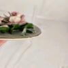 Franklin Mint 'The Sheer Bliss Roses of Capodimonte' Plate & George Good Porcelain Figurine - 4