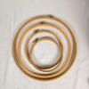 Set of 4 Wooden Embroidery Hoops &ndash; 6" to 12" Diameters, Screw Tension Adjusters